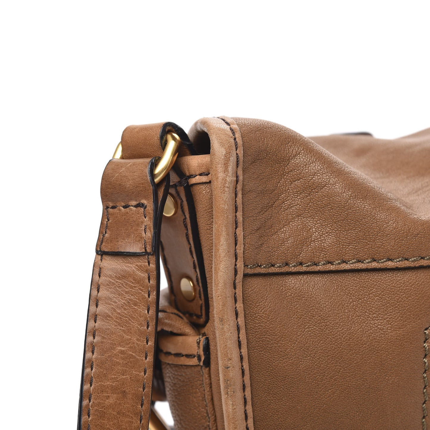 Calfskin Small Merrow Bag Straw