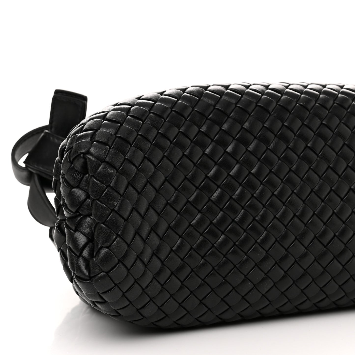 Nappa Intrecciato Medium Padded The Handle Tote Black