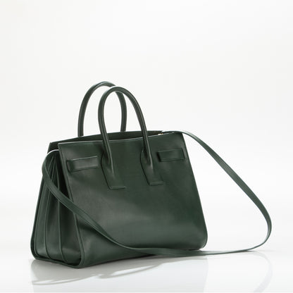 Saint Laurent Calfskin Small Sac De Jour Dark Green 3 of 14