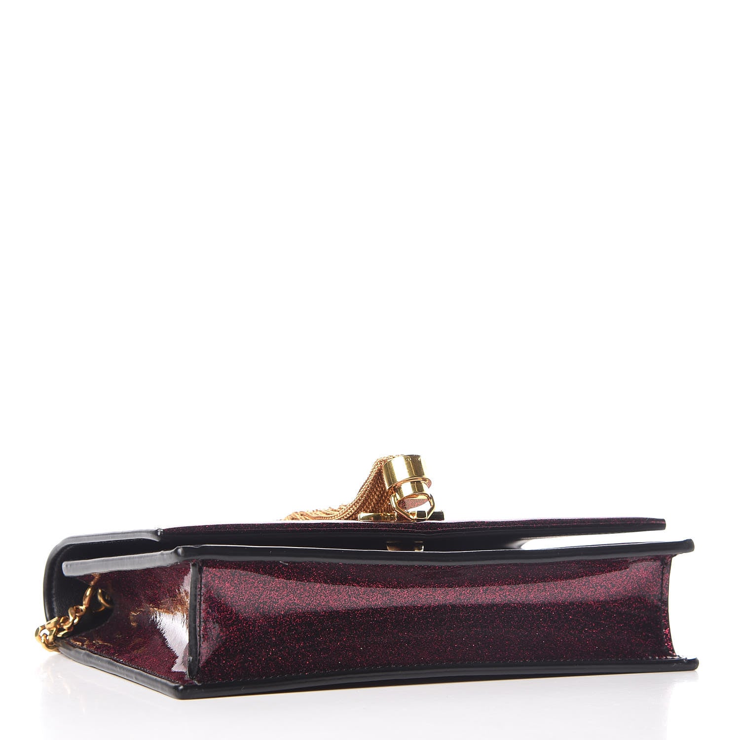 Saint Laurent Patent Glitter Small Monogram Kate Tassel Satchel Bright Fuchsia 4 of 9