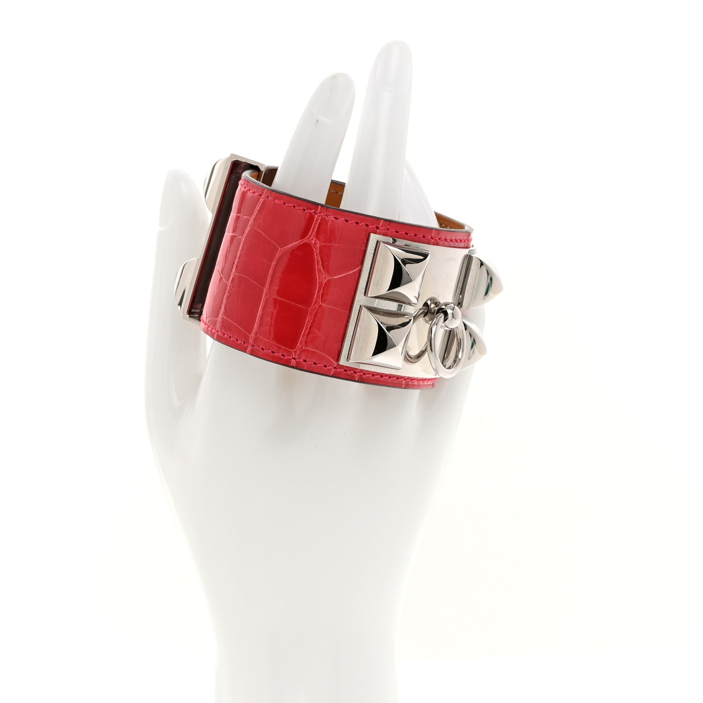 Crocodile Collier de Chien CDC Bracelet T3 Pink