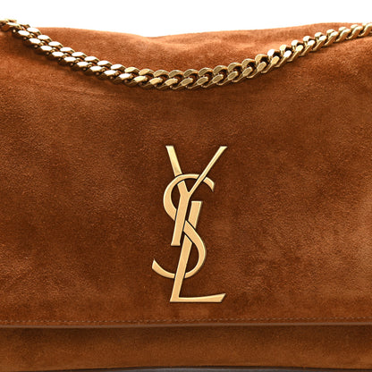 Saint Laurent Smooth Calfskin Suede Medium Reversible Monogram Kate Satchel Light Ochre 18 of 18