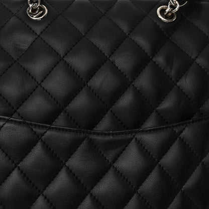 Chanel Calfskin Cambon Flat Tote Black Grey 17 of 17