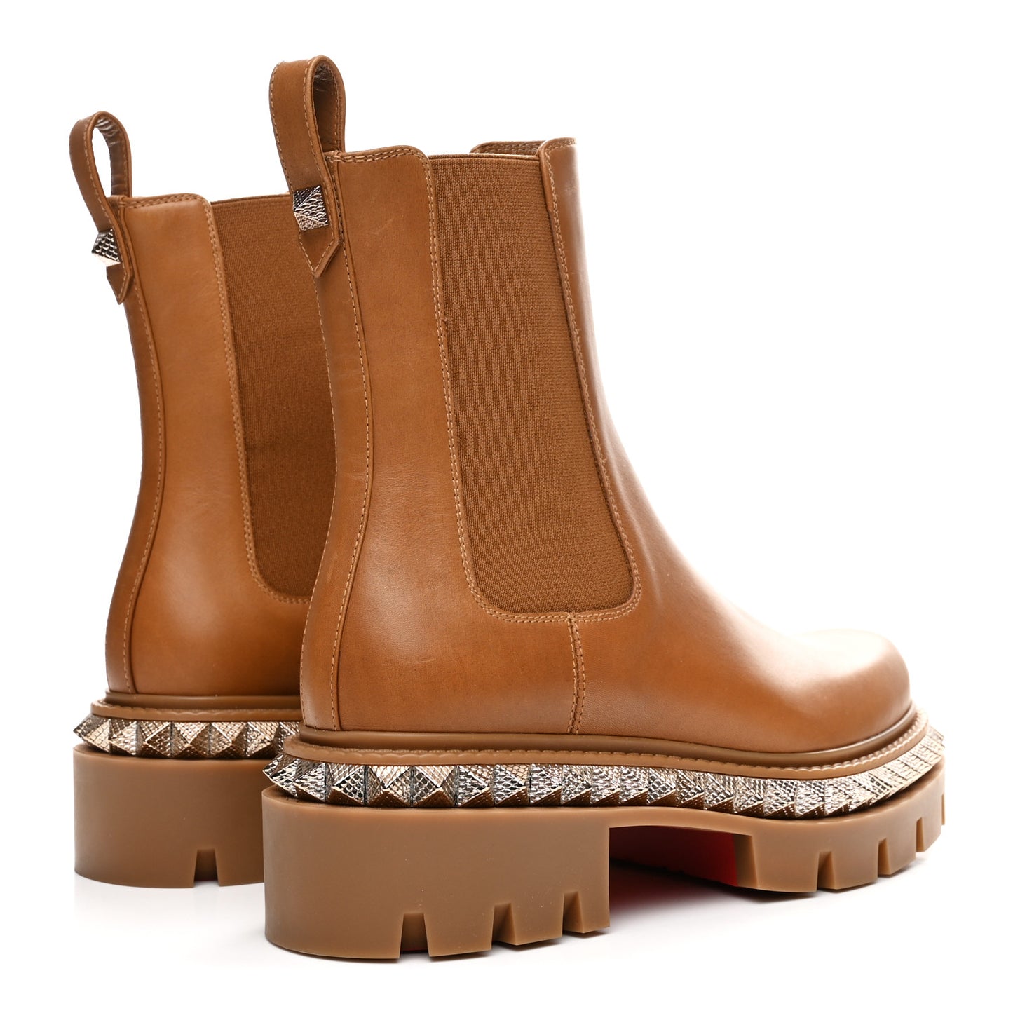 Calfskin Studs Emilia Pyraclou Boots 37.5 Terra