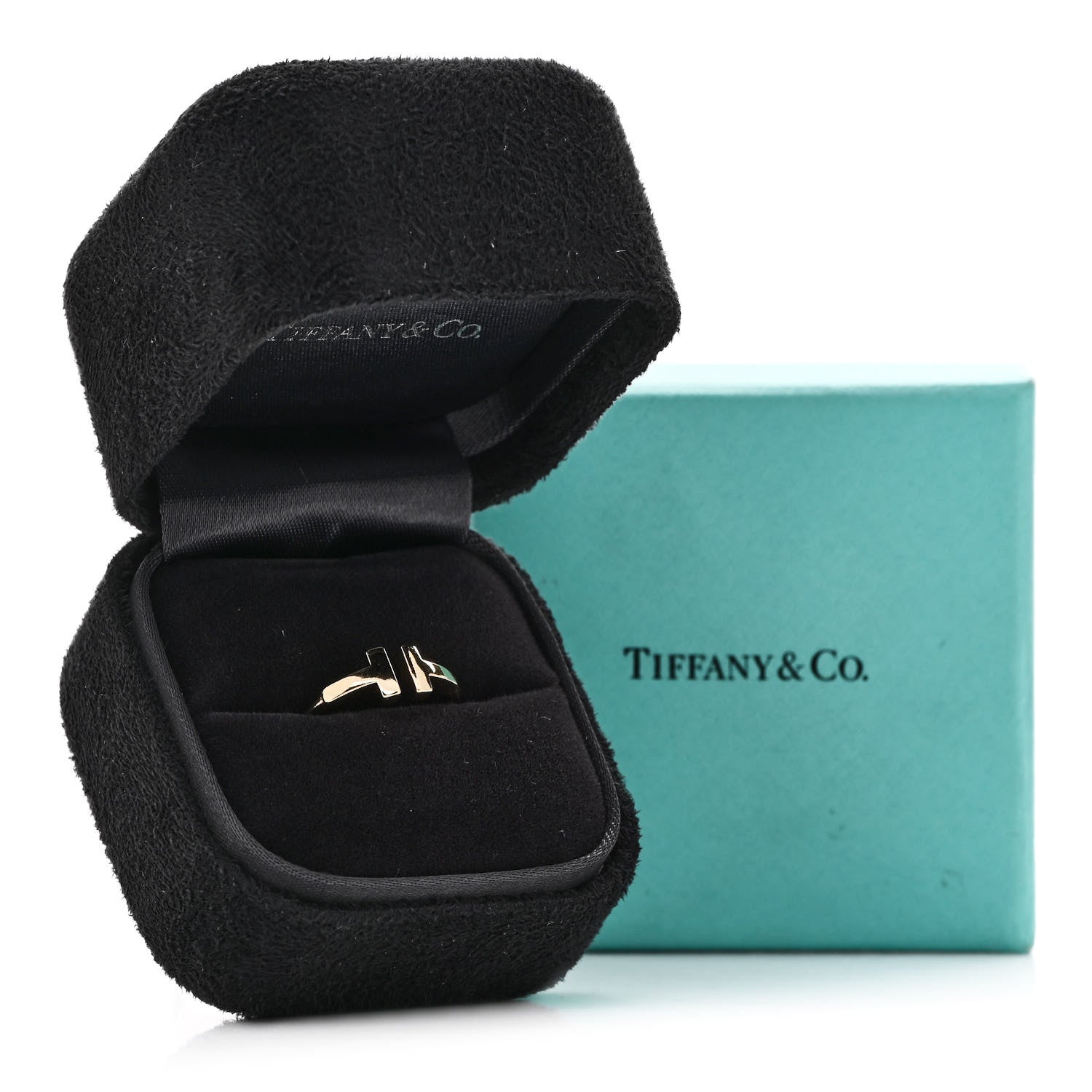 Tiffany 18K Yellow Gold T Wire Ring 47 4 5 of 5