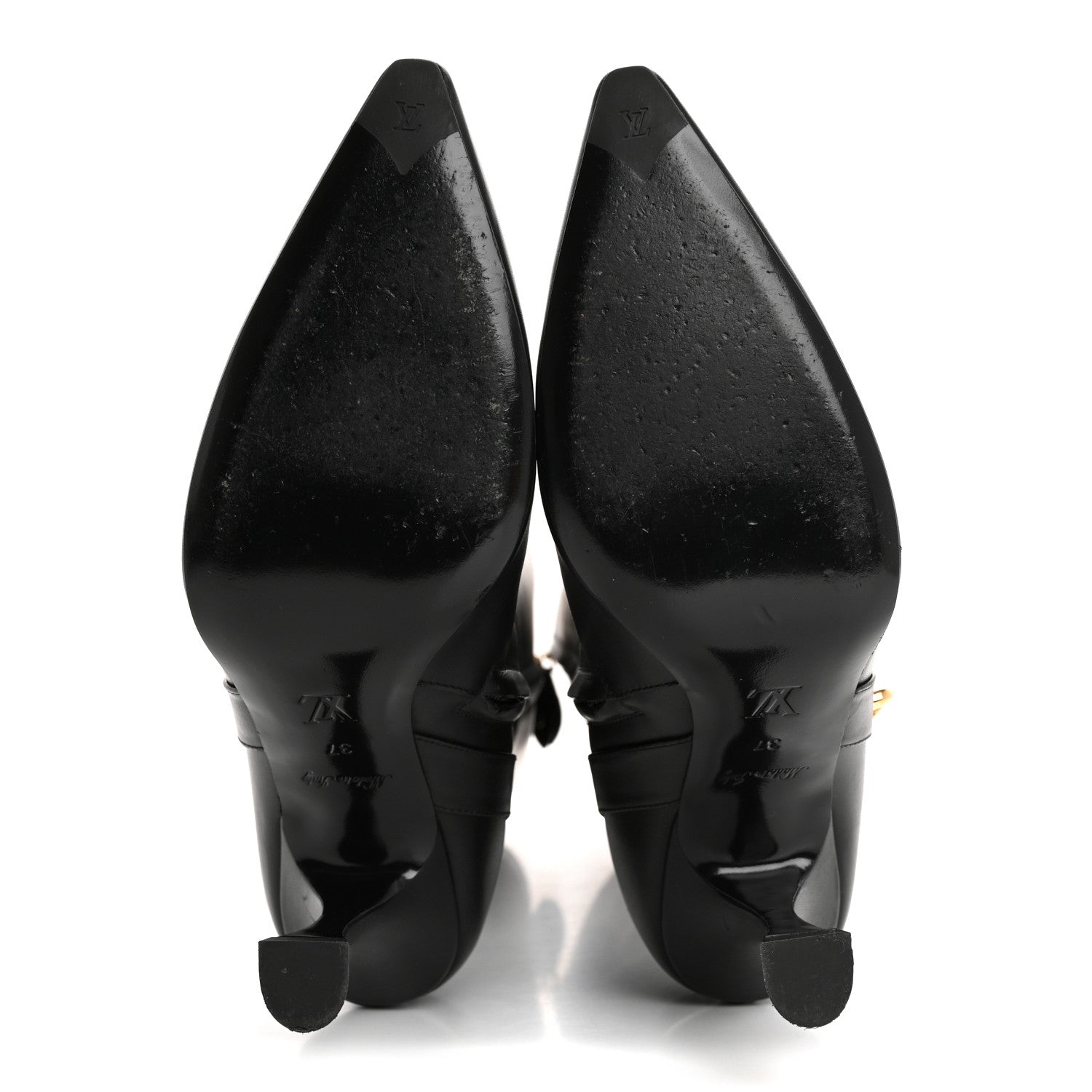 Louis Vuitton Calfskin Sparkle High Boot 37 Black 5 of 10