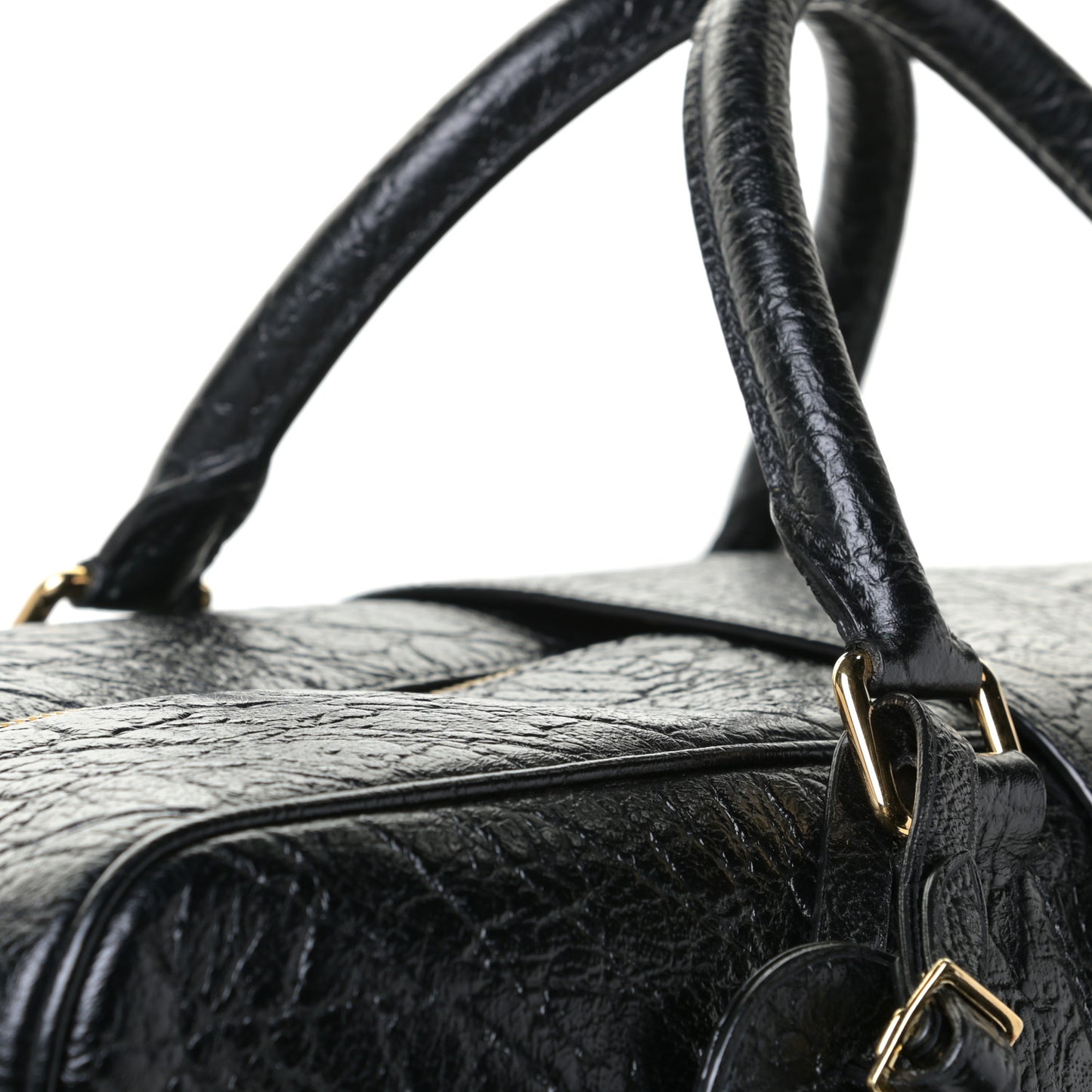 Cuir Indra Duffle Bag Black