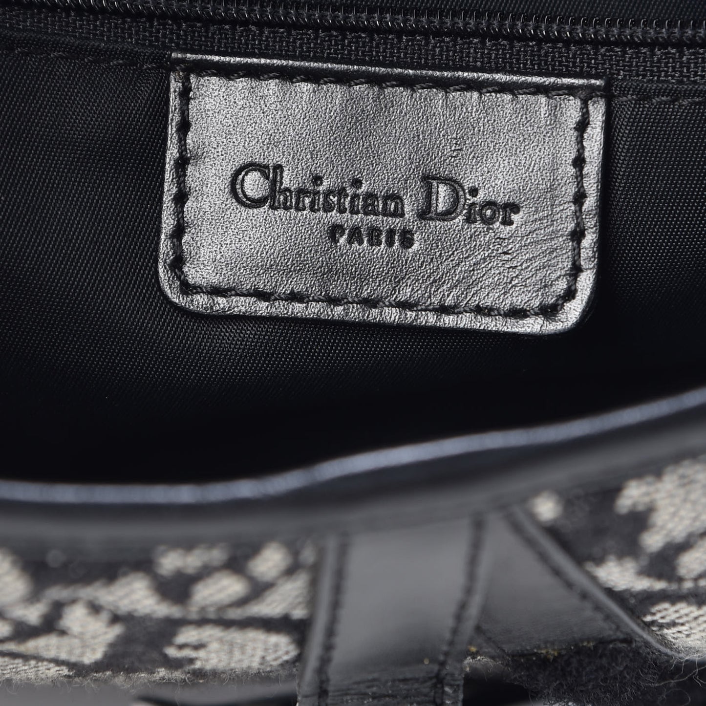 Monogram Saddle Bag Black