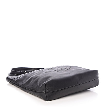 Chanel Lambskin CC Shoulder Bag Black 4 of 10