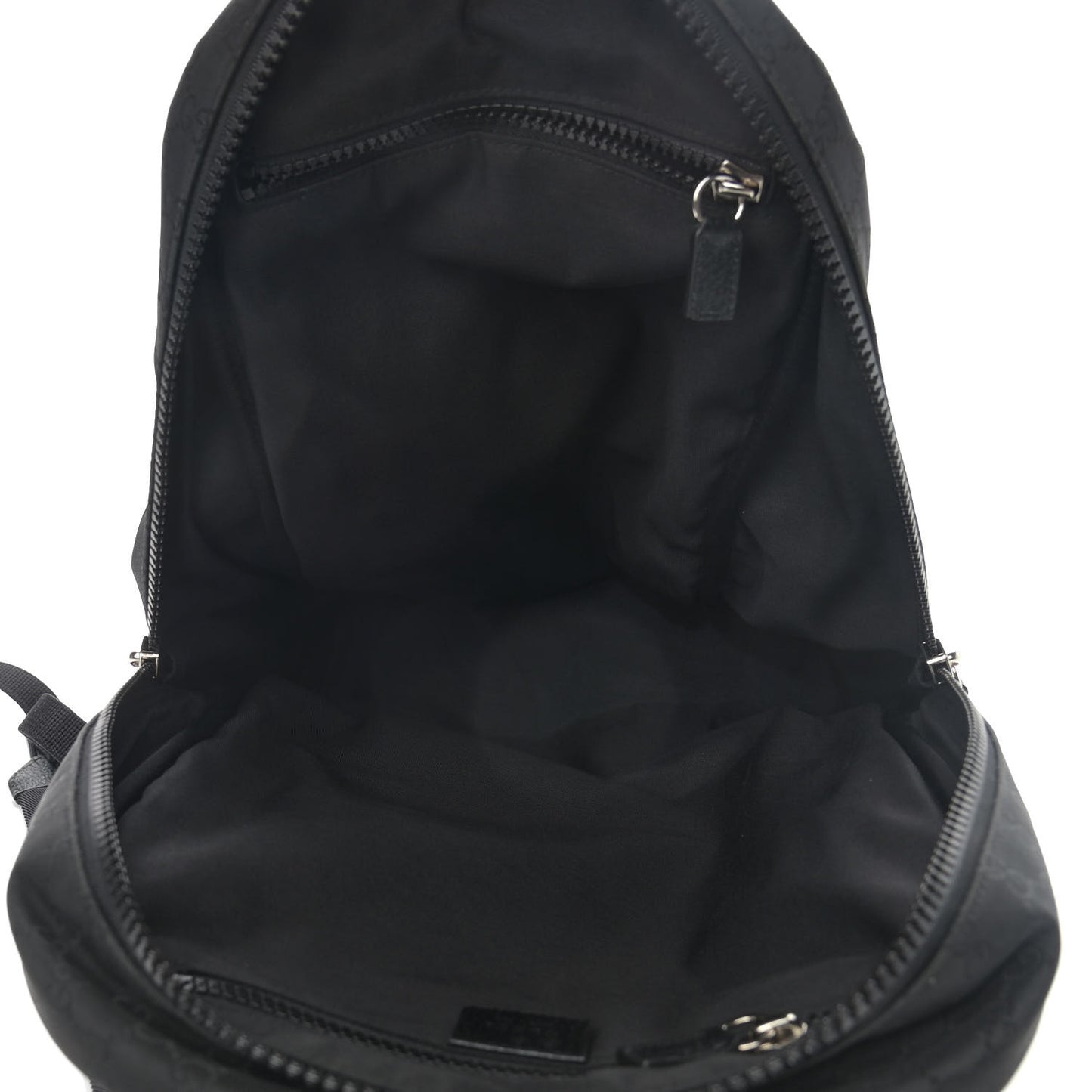 Nylon Monogram Slim Backpack Black