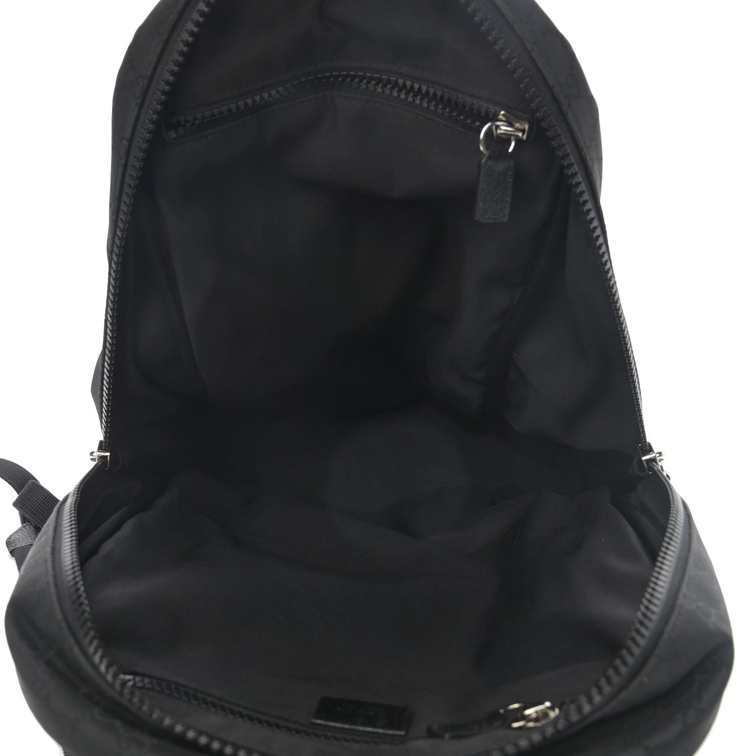 Gucci Nylon Monogram Slim Backpack Black 5 of 11