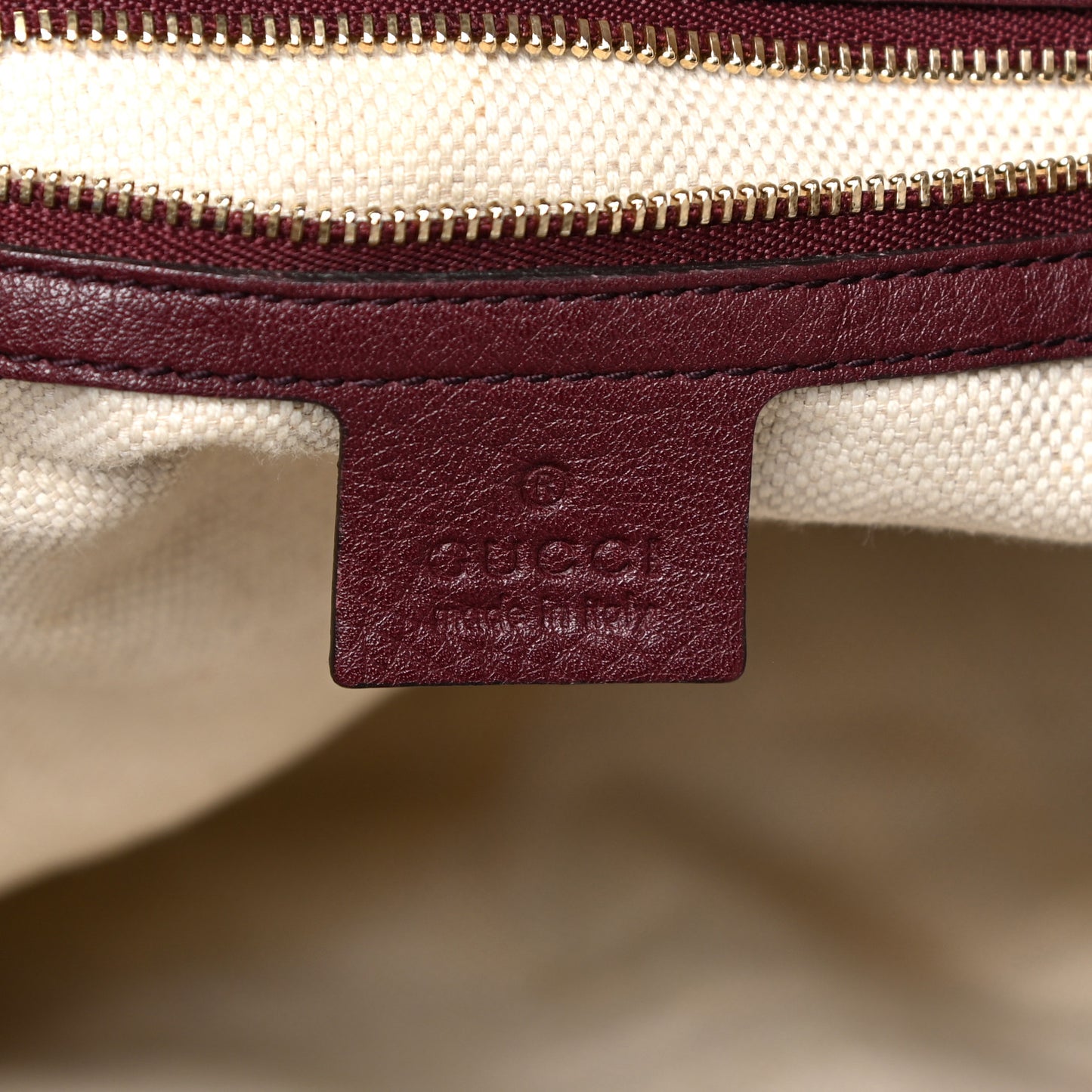 Pebbled Calfskin Medium Soho Shoulder Bag Bordeaux