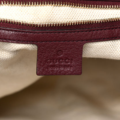 Gucci Pebbled Calfskin Medium Soho Shoulder Bag Bordeaux 6 of 24