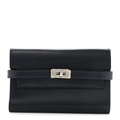 Hermes Box Medium Kelly Wallet Bleu Abysse 1 of 11