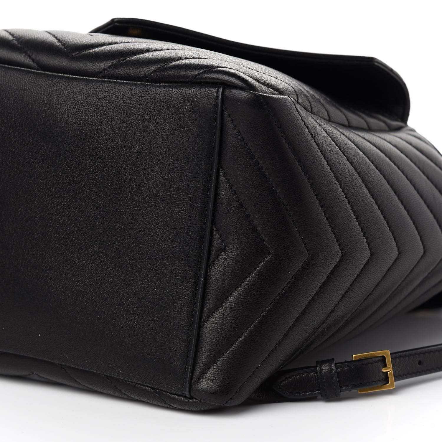 Saint Laurent Lambskin Matelasse Monogram Joe Backpack Black 6 of 9