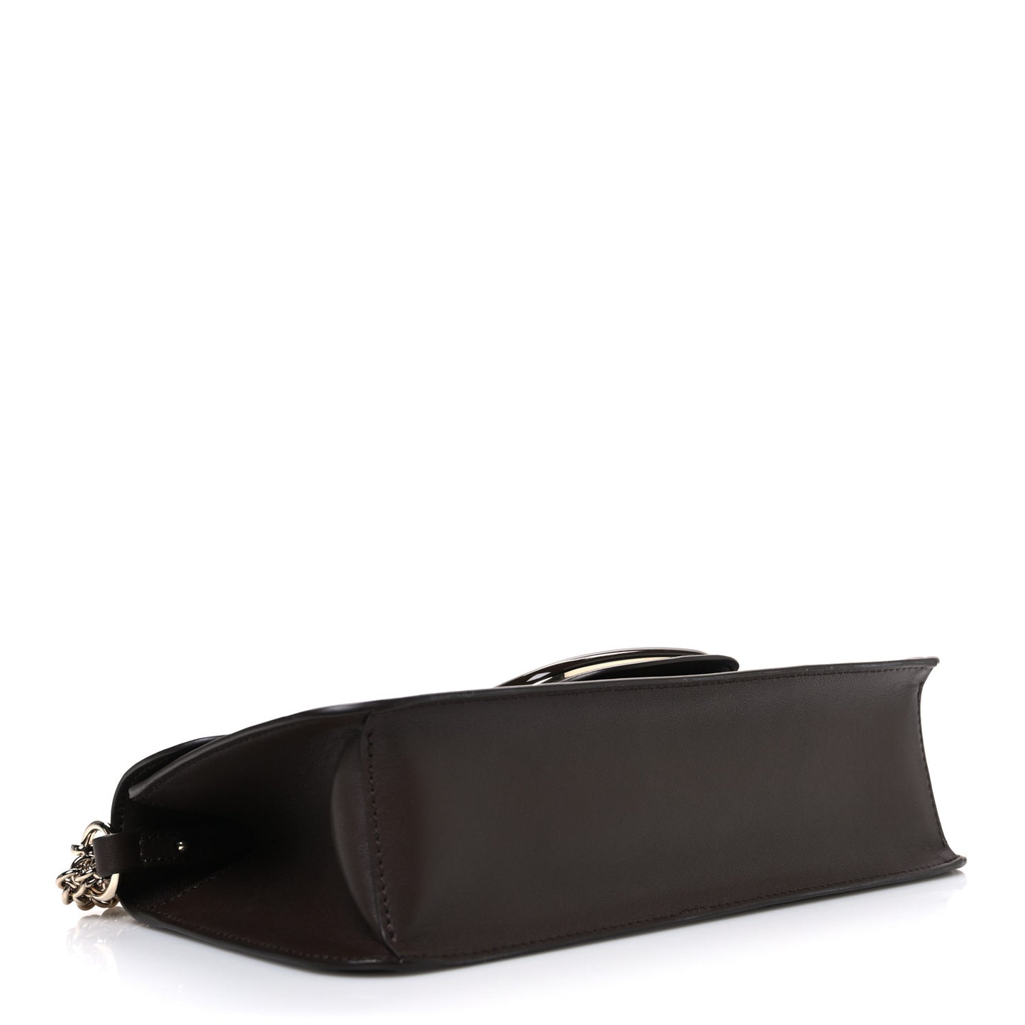 Calfskin Enamel Vlogo Loco Shoulder Bag Fondant