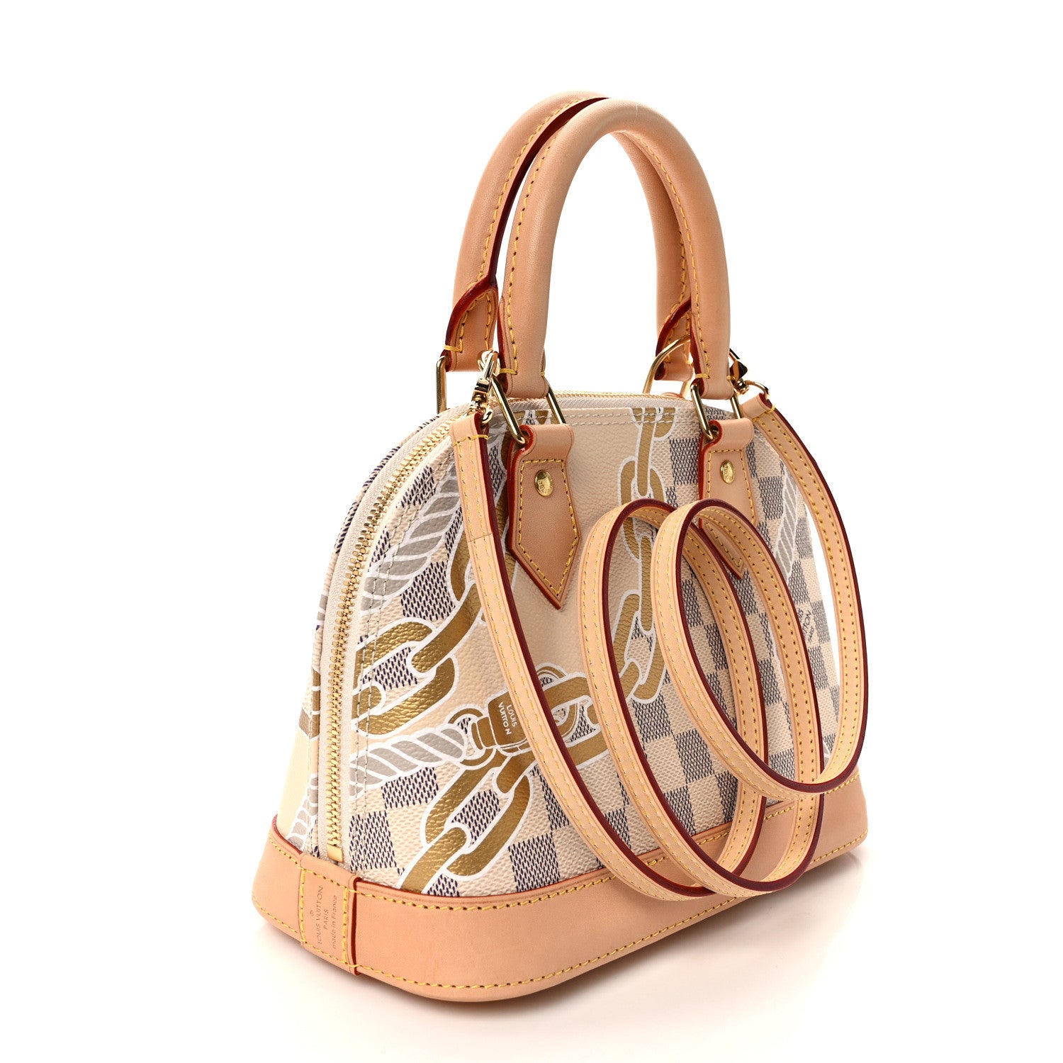 Louis Vuitton Damier Azur Nautical Alma BB 3 of 9