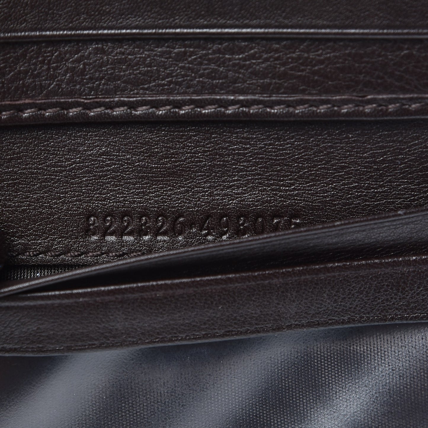 Guccissima Sukey French Flap Wallet Chocolate