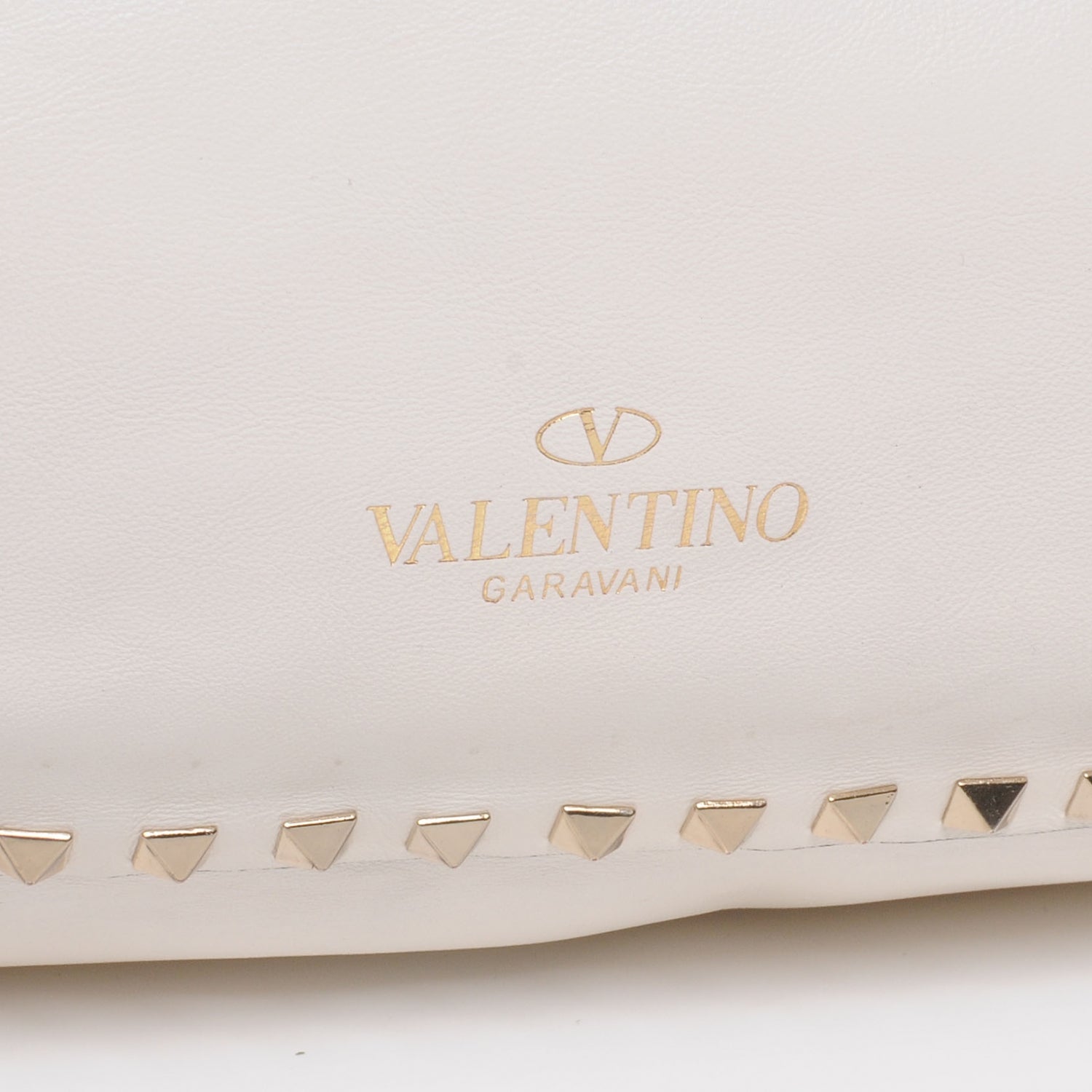 Valentino Garavani Leather Rockstud Tote White 4 of 8