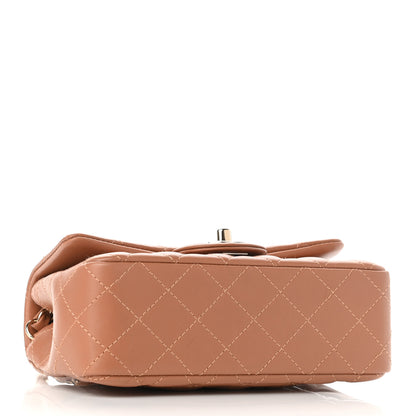 Chanel Lambskin Quilted Mini Rectangular Flap Brown 4 of 10
