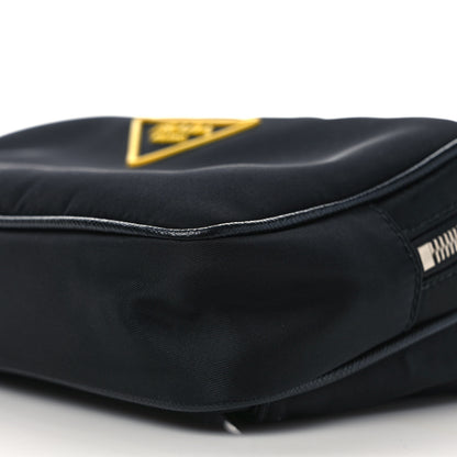 Prada Re-Nylon Saffiano Belt Bag Black Yellow 9 of 9