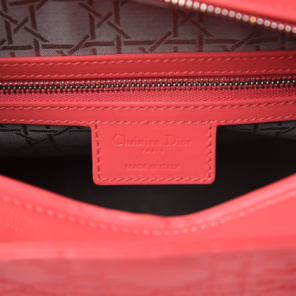Christian Dior Patent Cannage Large Lady Dior Light Coral 6 of 11