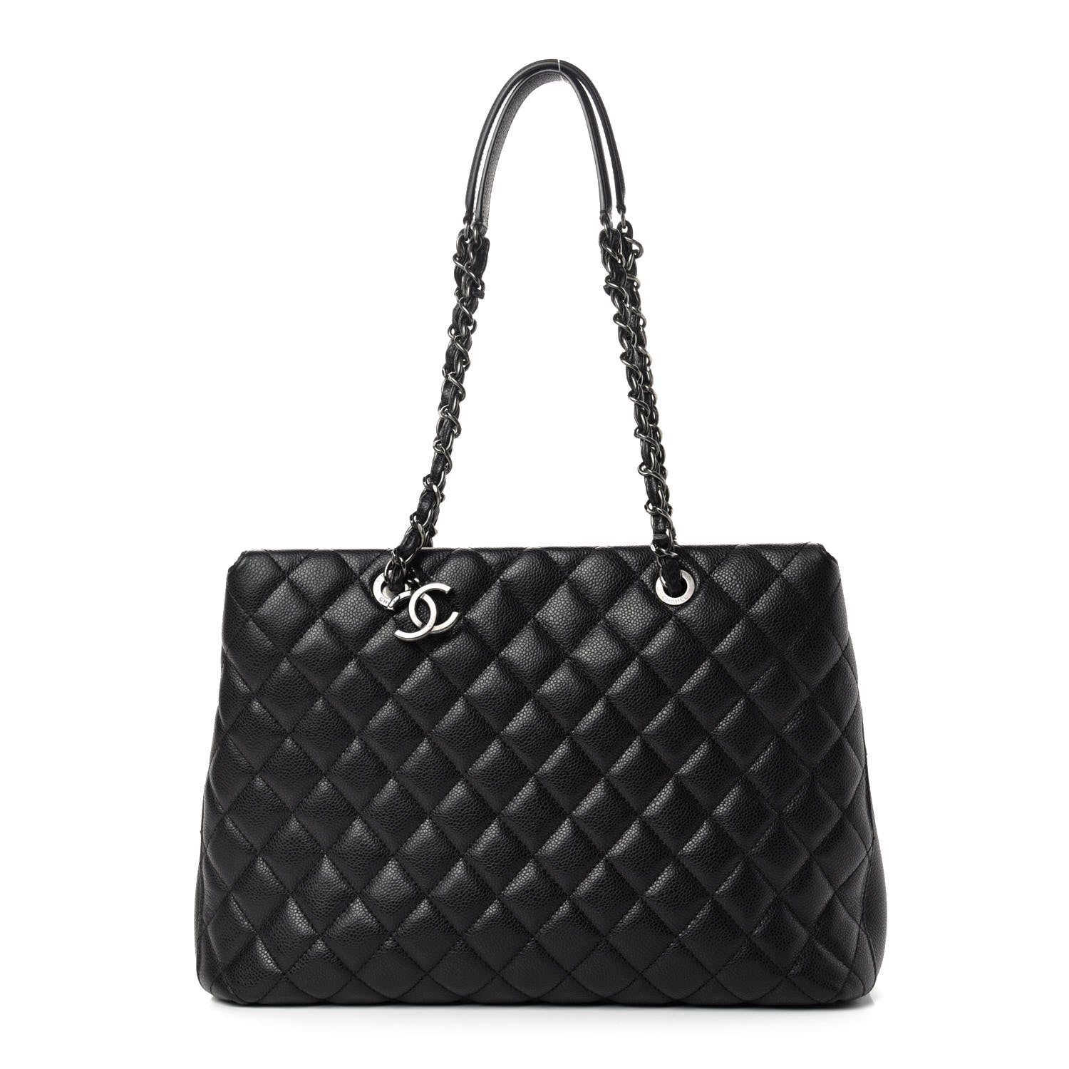 Chanel Caviar Quilted City Shopping Tote Black 1 of 10