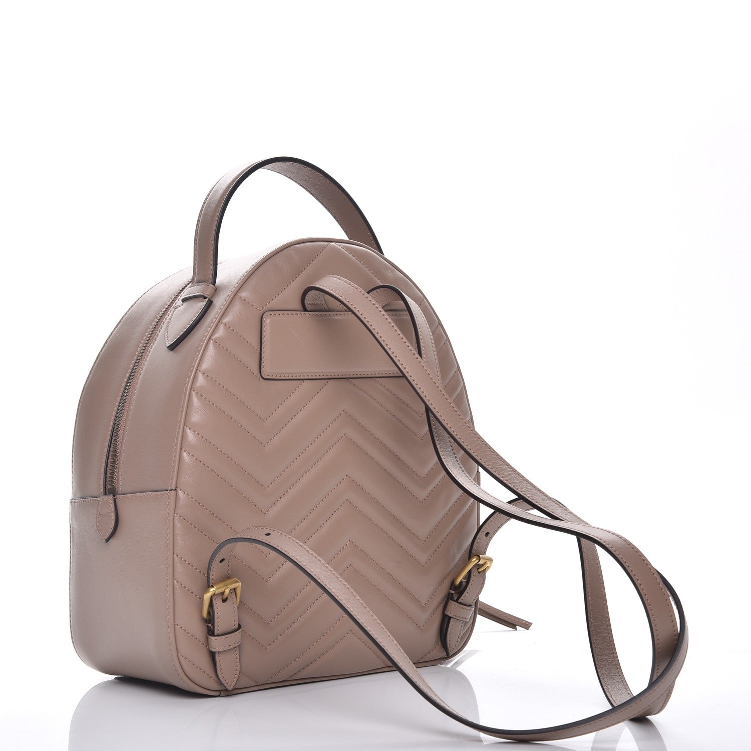 Gucci Calfskin Matelasse GG Marmont Backpack Porcelain Rose 3 of 7
