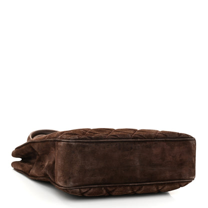 Chanel Suede Quilted Tote Tote Brown 4 of 11