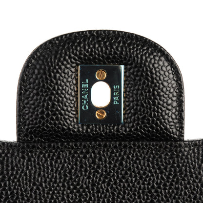 Chanel Caviar Quilted Jumbo Double Flap Black 6 of 8