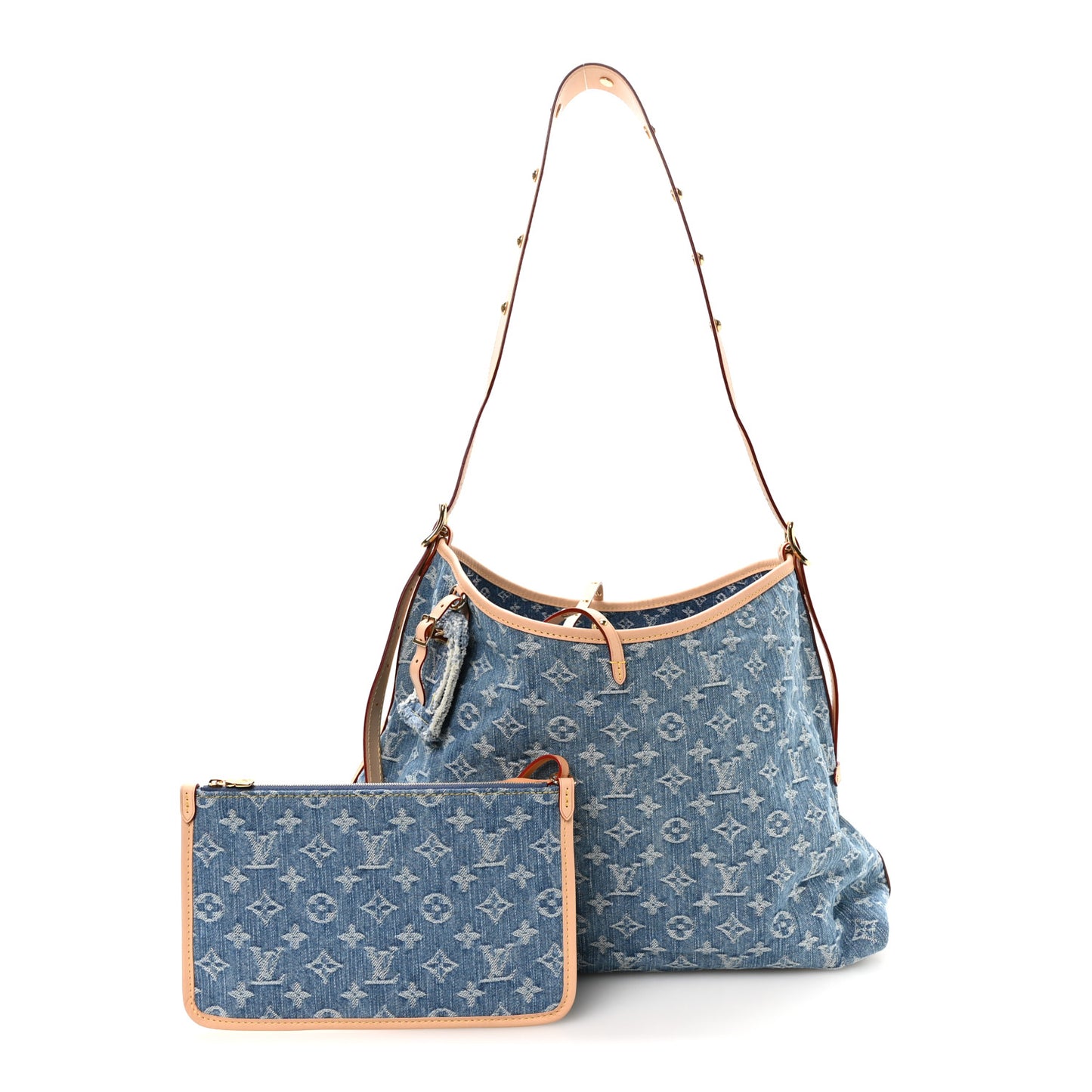Monogram Denim CarryAll MM Blue