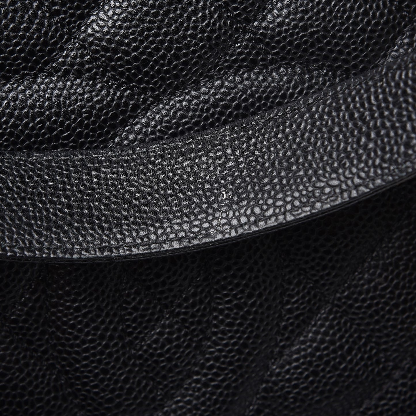 Caviar Quilted Grand Shopping Tote GST Black
