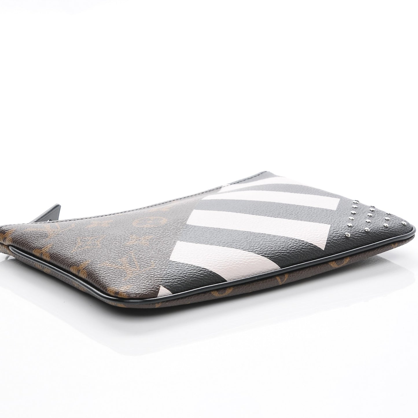 Monogram Stripes Pochette Plate PM