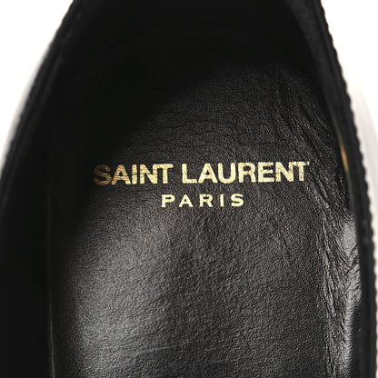 Saint Laurent Patent Baltimora Lace Up Derby Shoes 38.5 Black 8 of 8