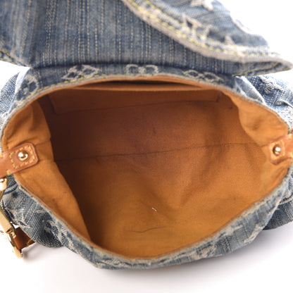 Louis Vuitton Monogram Denim Mini Pleaty Blue 5 of 10