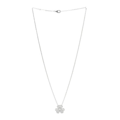 Van Cleef & Arpels 18K White Gold Diamond Small Frivole Pendant Necklace 3 of 5