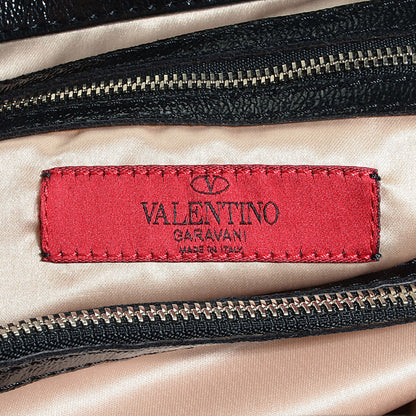 Valentino Garavani Leather Small Nuage Bow Hobo Black 6 of 7