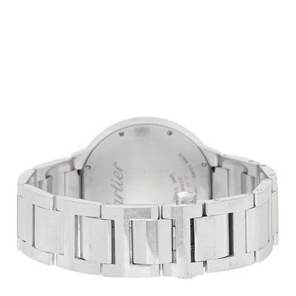 Cartier 18K White Gold Diamond Pave Bezel 42mm Ballon Bleu De Cartier Automatic Watch 3 of 5