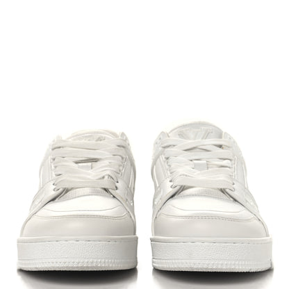 Louis Vuitton Calfskin Womens LV Trainer Sneakers 39.5 White 3 of 9