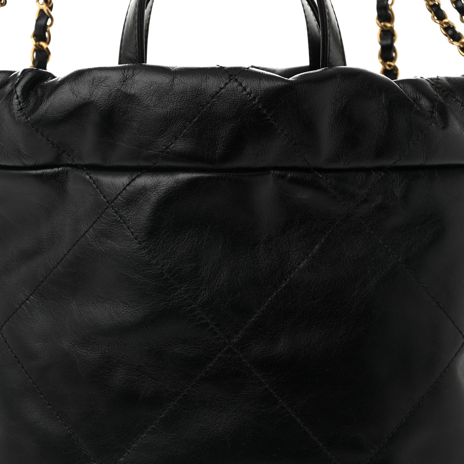 Chanel Shiny Calfskin Quilted Chanel 22 Backpack Black 8 of 10