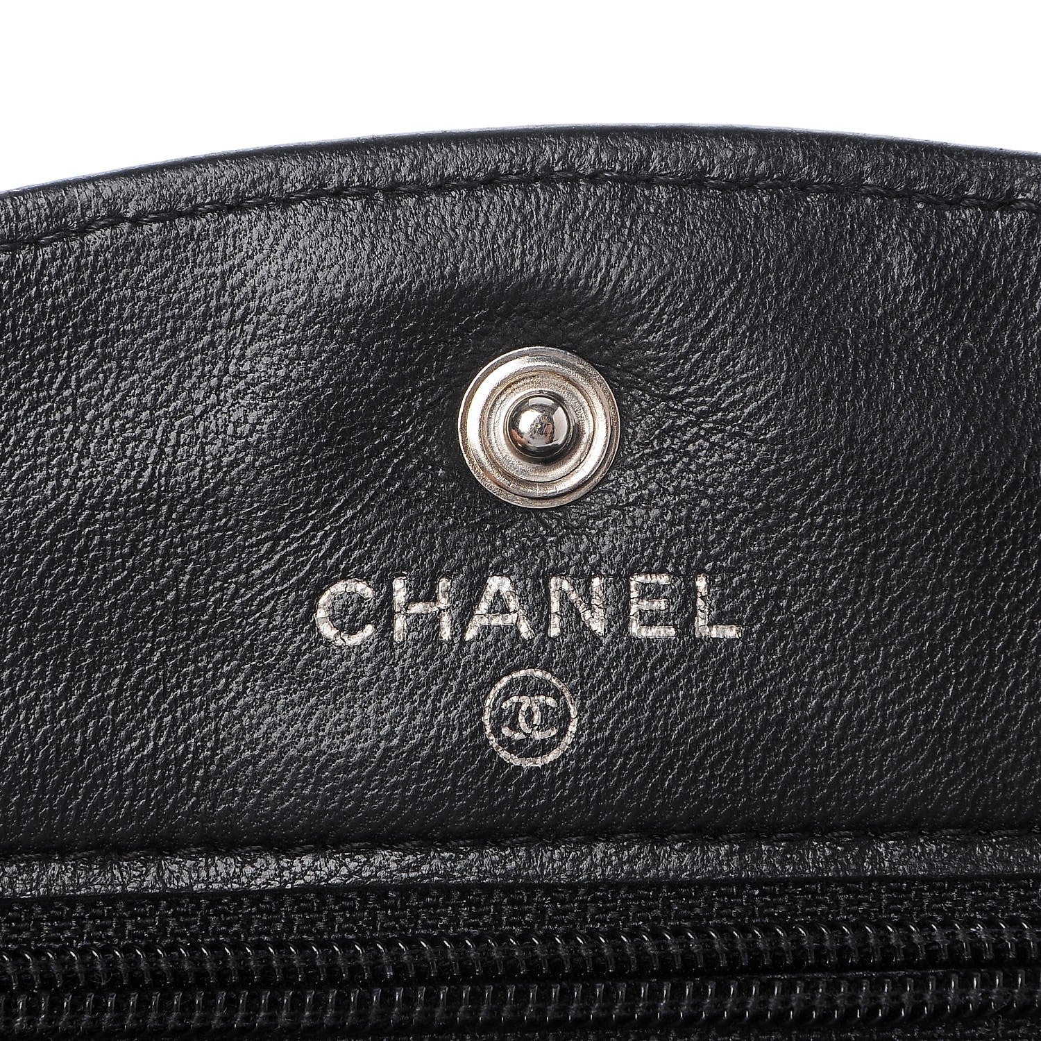Chanel Caviar Timeless CC Wallet On Chain WOC Black 8 of 9