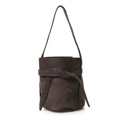 The Row Nubuck Mini Leo Bucket Bag Umber 1 of 9