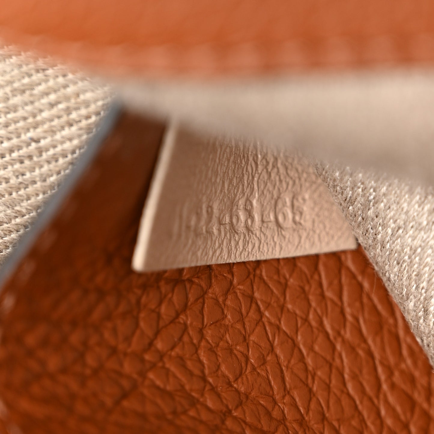 Grained Calfskin Medium Marcie Saddle Bag Tan
