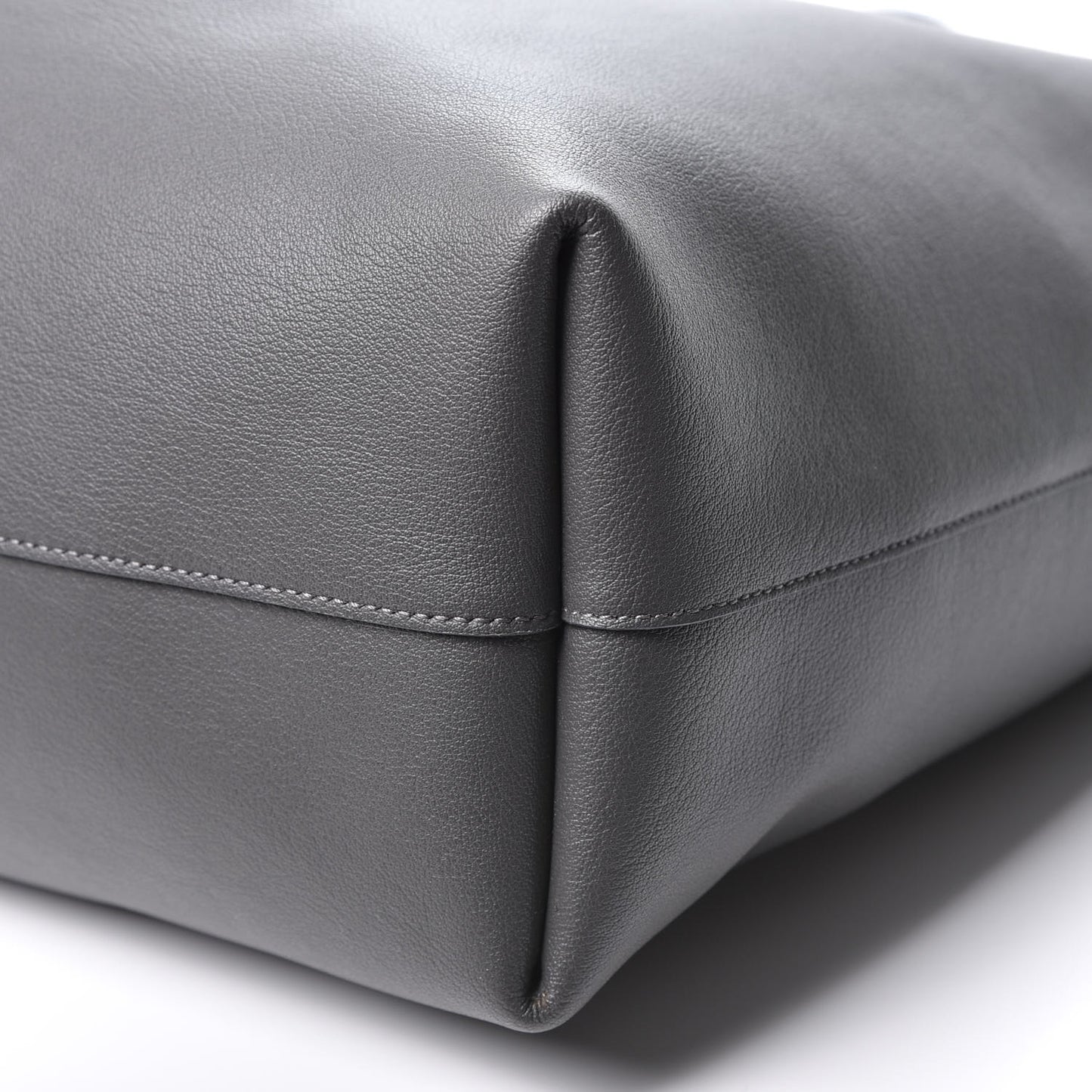 Calfskin Large Shopping Tote Dark Grey