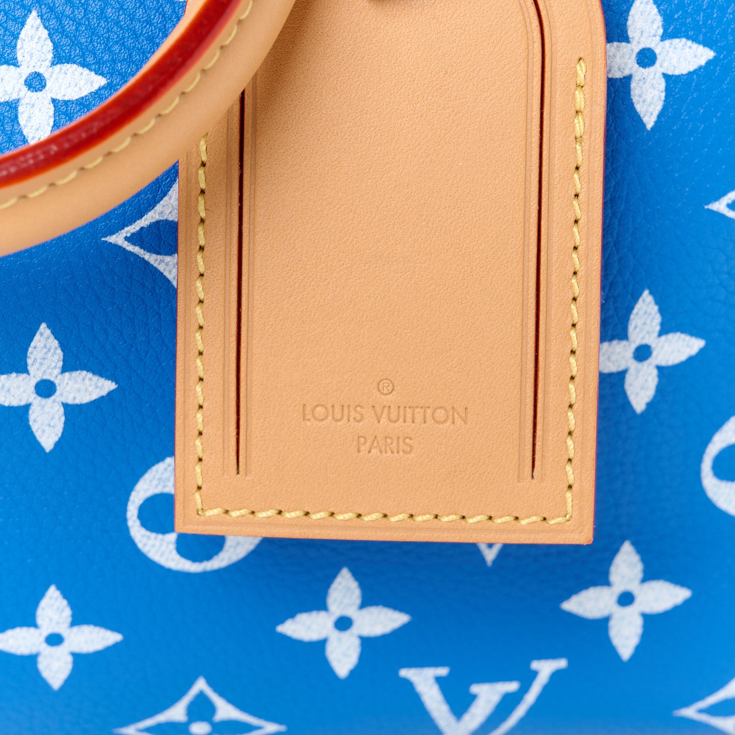 最終值下 Louis Vuitton 正規品 カシミヤ100 Blue 巾 Louis Vuitton Calfskin Monogram Speedy P9 Bandouliere 25 Blue