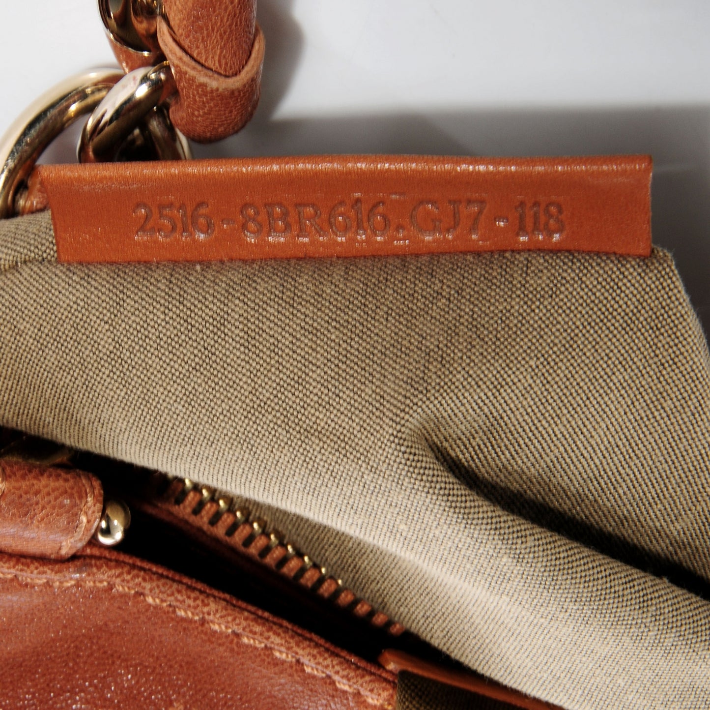 Crinkled Lambskin Colorblock Mia Tote Camel Osso Naturale