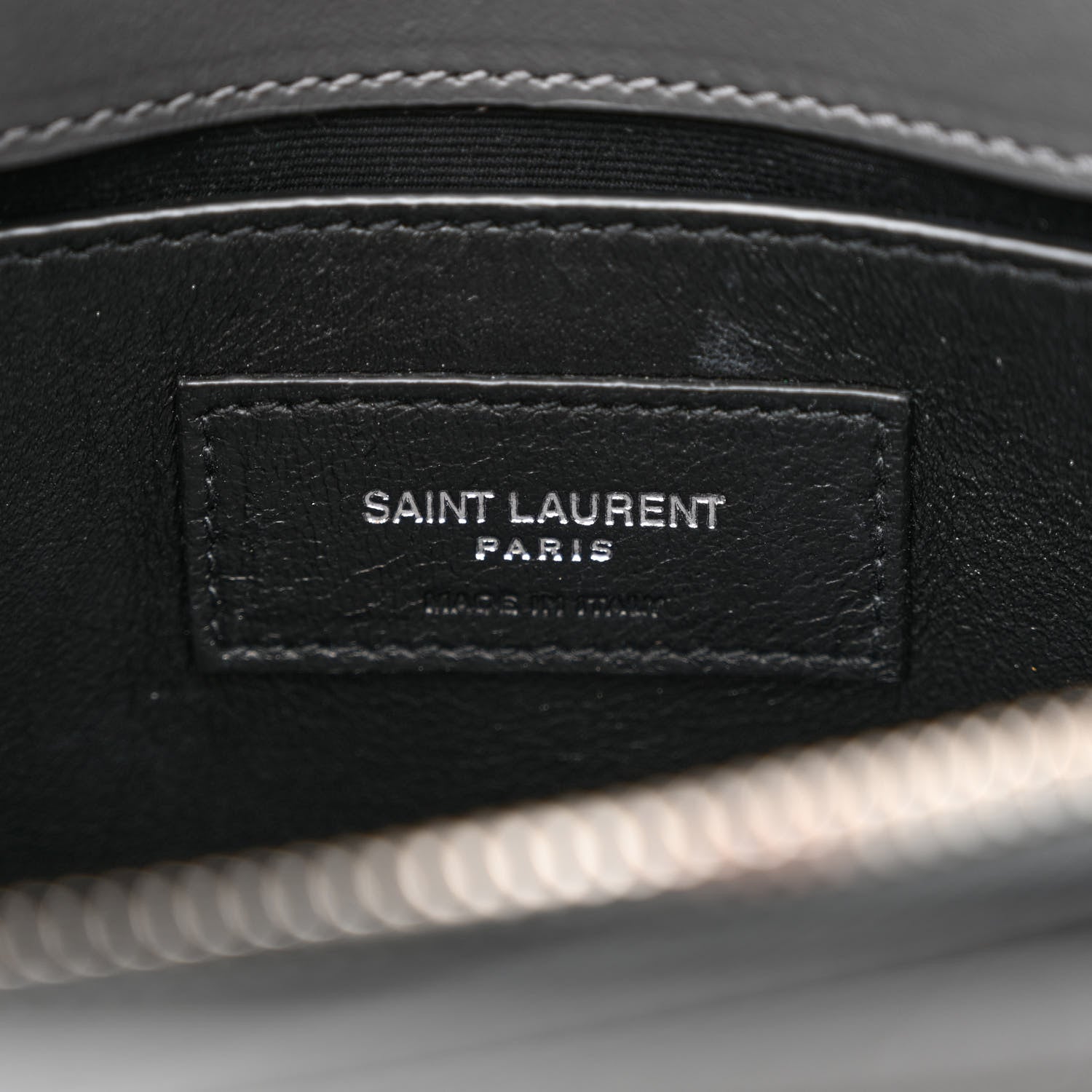 Saint Laurent Calfskin Y Quilted Monogram Small Loulou Chain Satchel Storm 6 of 10