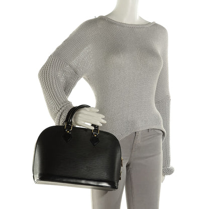 Louis Vuitton Epi Alma PM Black 2 of 7