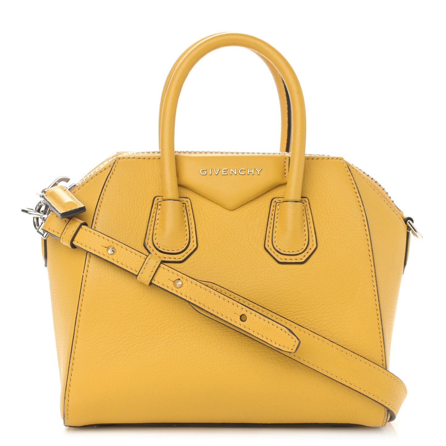 Sugar Goatskin Mini Antigona Yellow