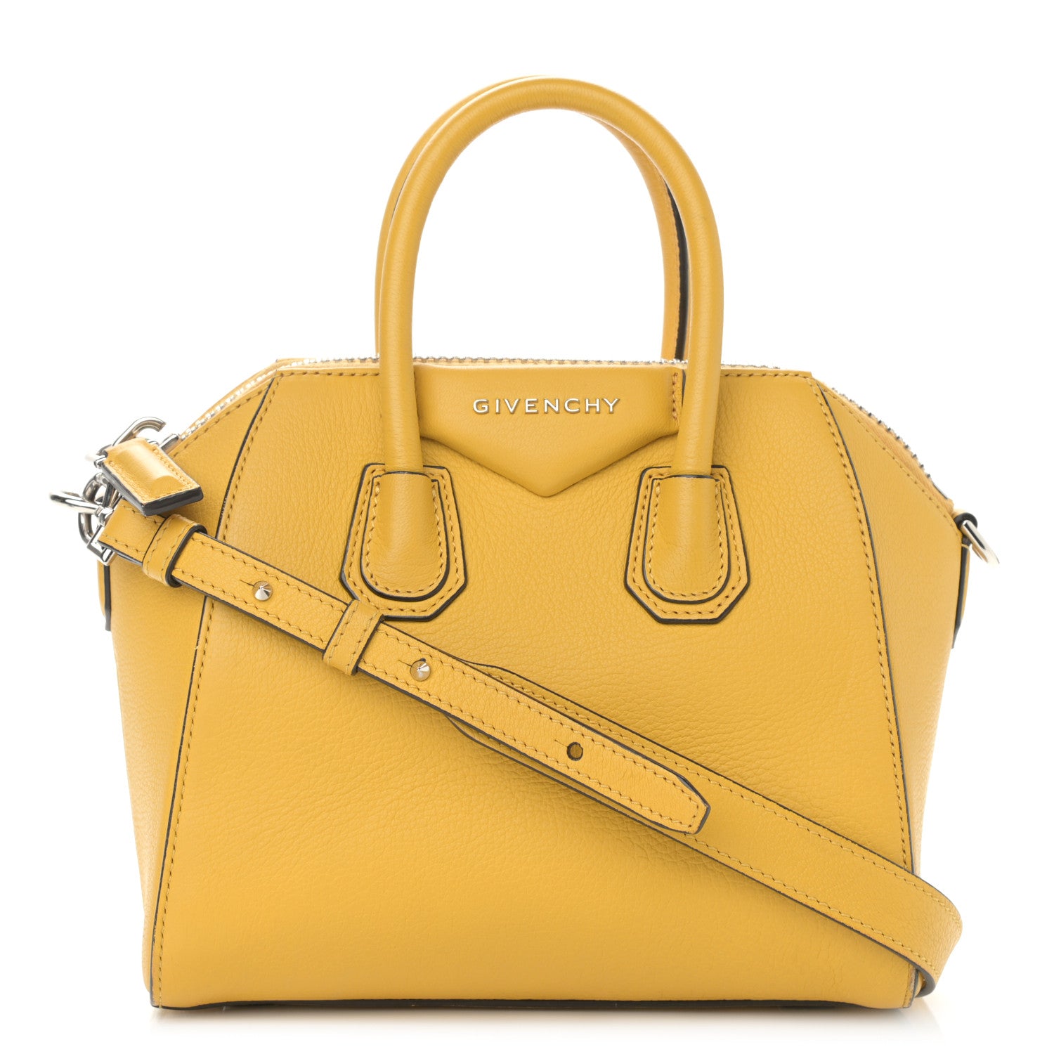 Givenchy Sugar Goatskin Mini Antigona Yellow 1 of 13